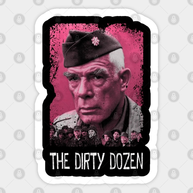 Lee Marvins Command The Dozen Character Tee Sticker by Camping Addict